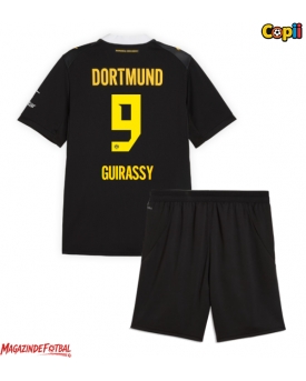 Borussia Dortmund Serhou Guirassy #9 Echipament de Fotbal Replică 2026-27 Copii Deplasare (+ Șorturi)